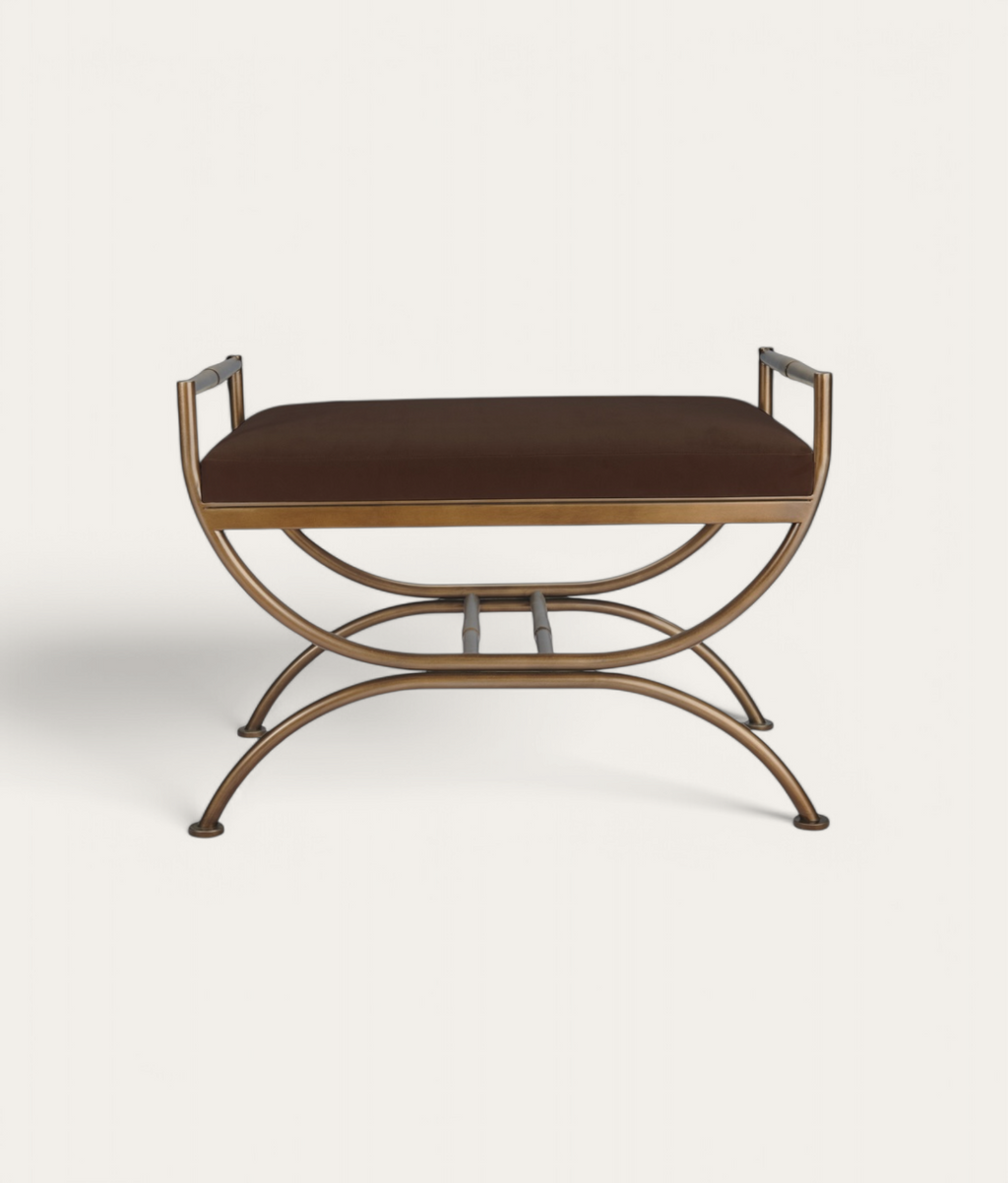 Ainsley Stool - Antique Brass - Bronze