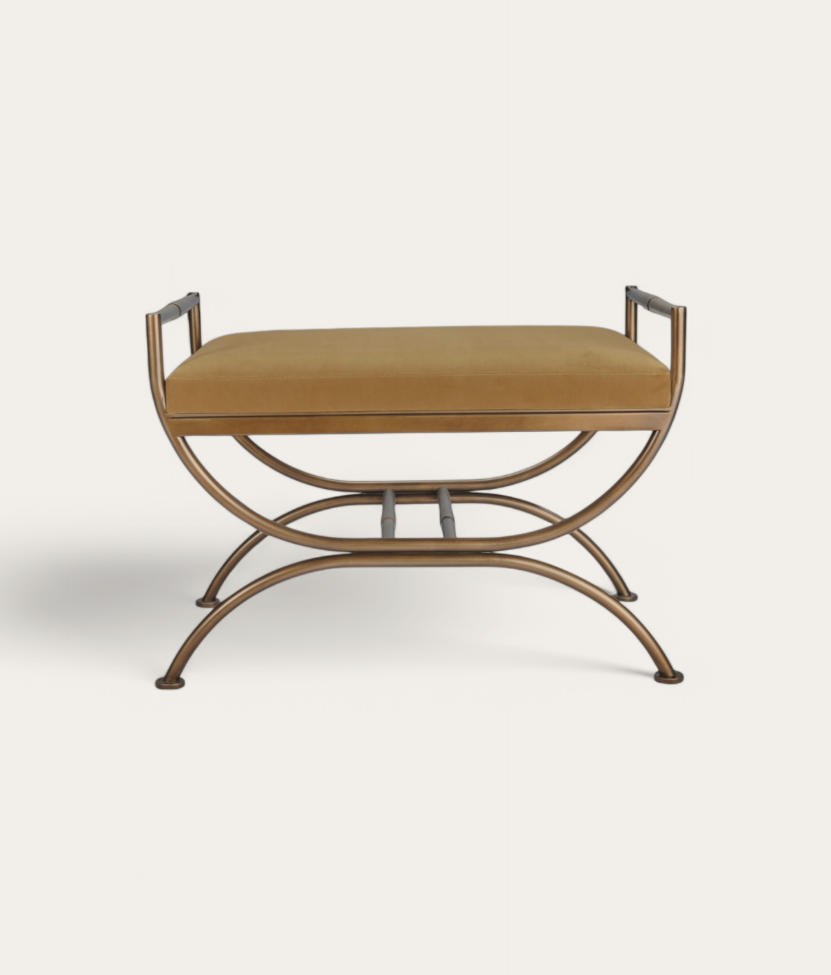 Ainsley Stool - Antique Brass - Umber