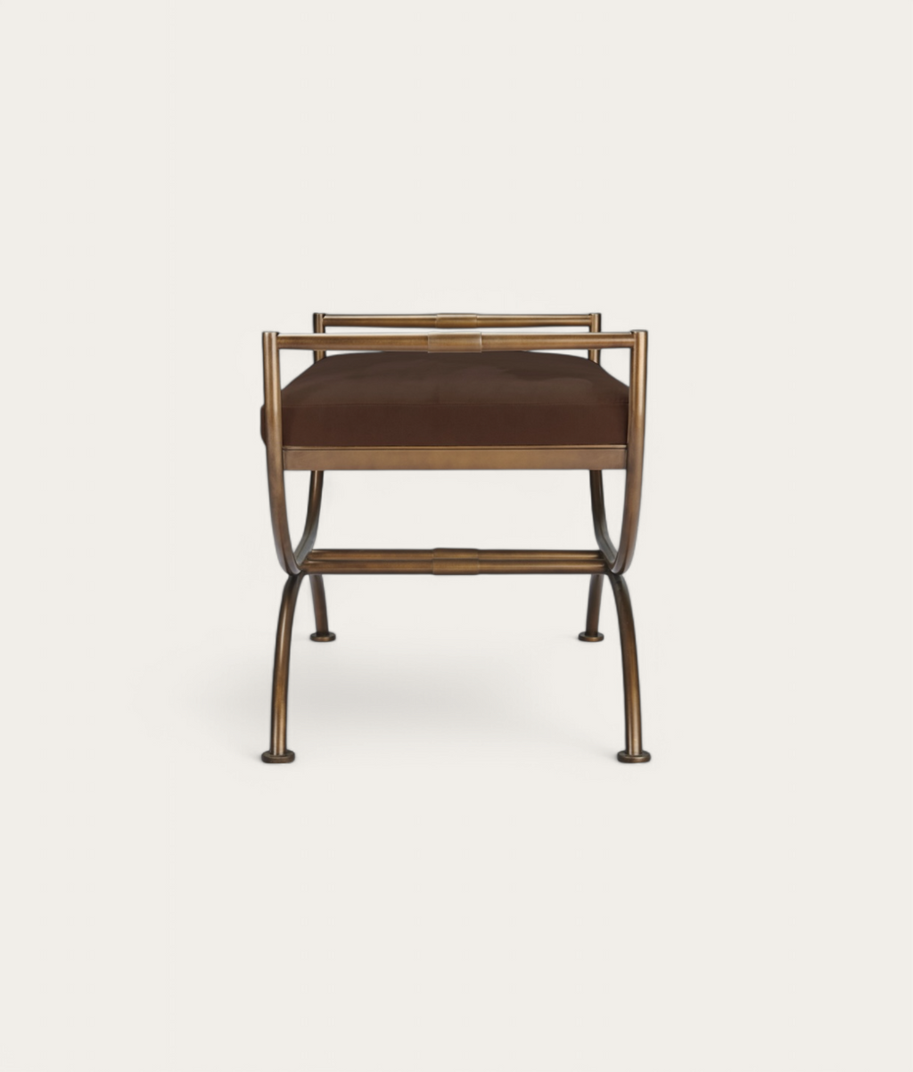 Ainsley Stool - Antique Brass - Bronze