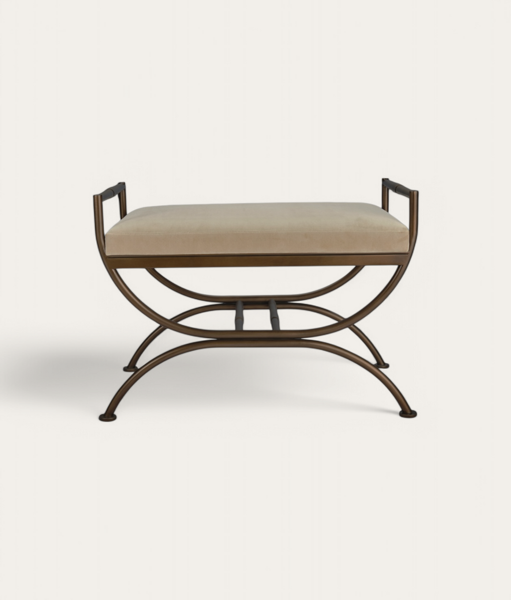 Ainsley Stool - Bronze - Oak