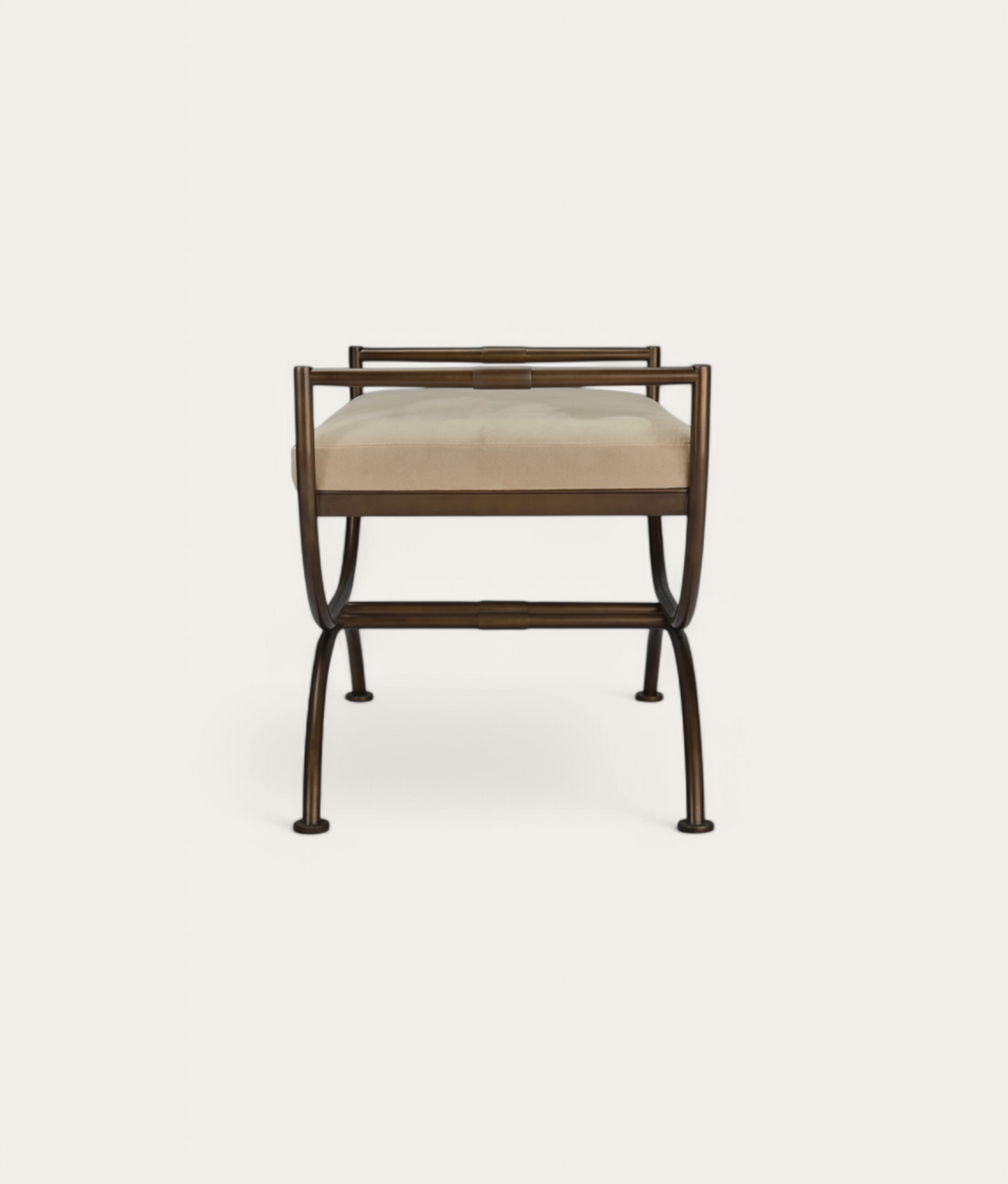 Ainsley Stool - Bronze - Oak