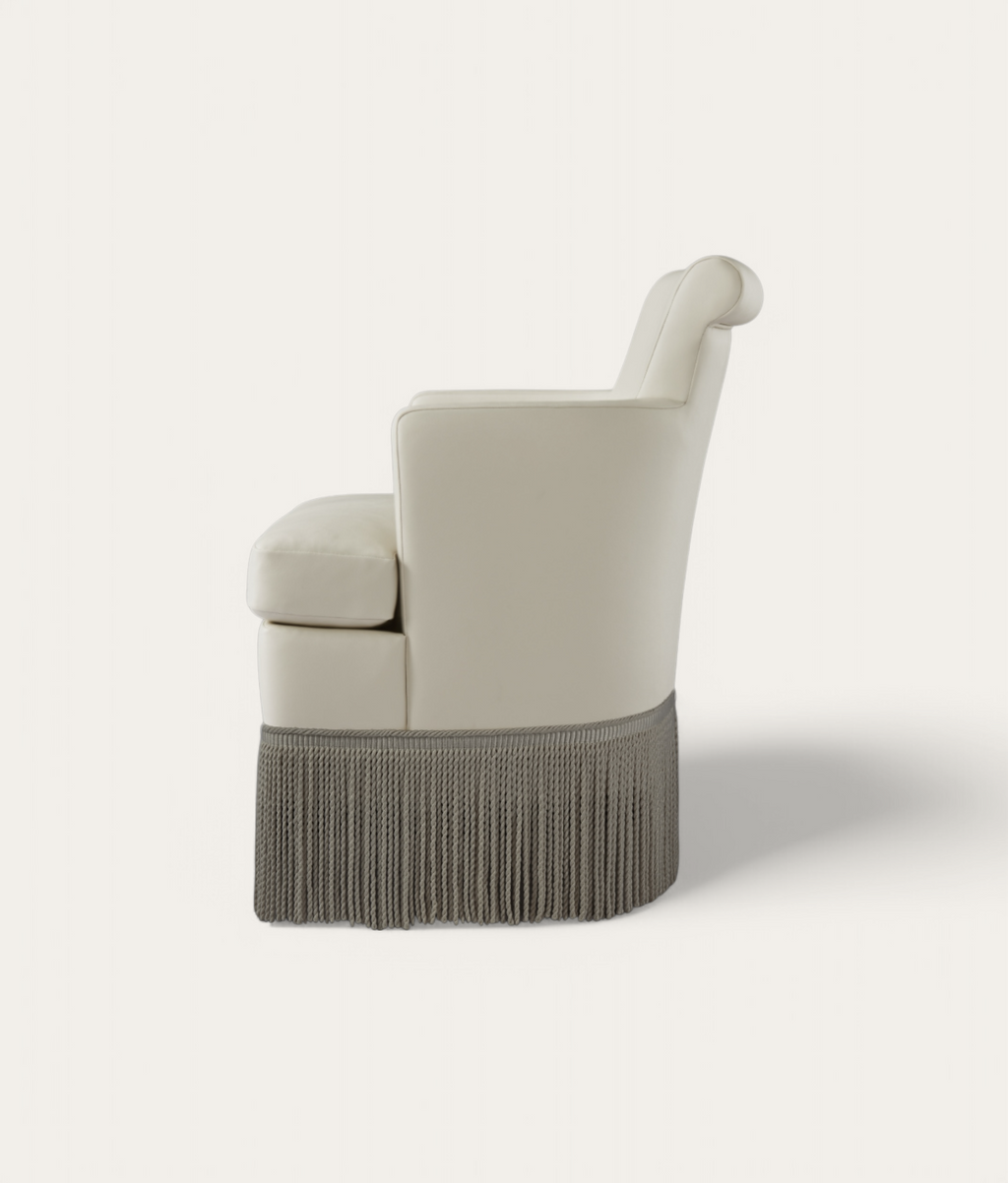 Apsley Dressing Table Chair - Ivory