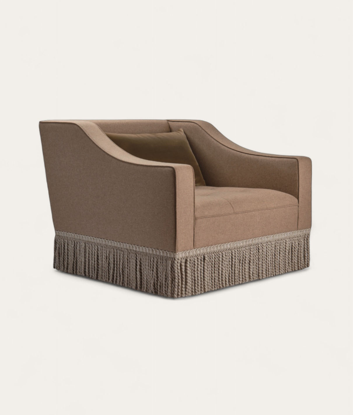 Brunel Armchair - Fringe - Clay