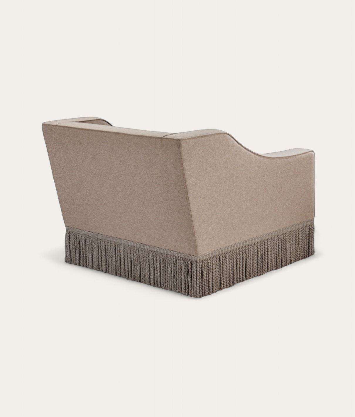 Brunel Armchair - Fringe - Stone