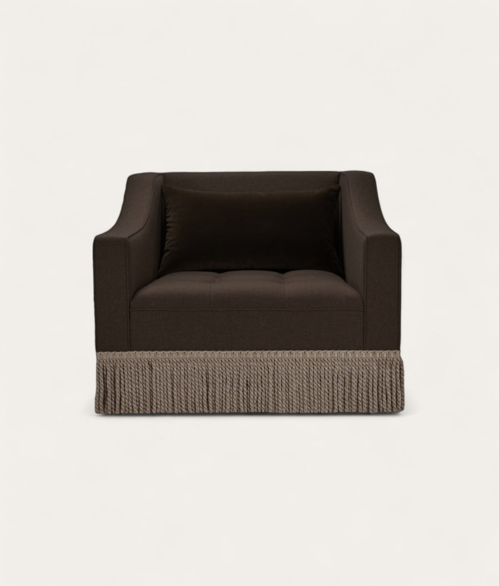 Brunel Armchair - Fringe - Bronze