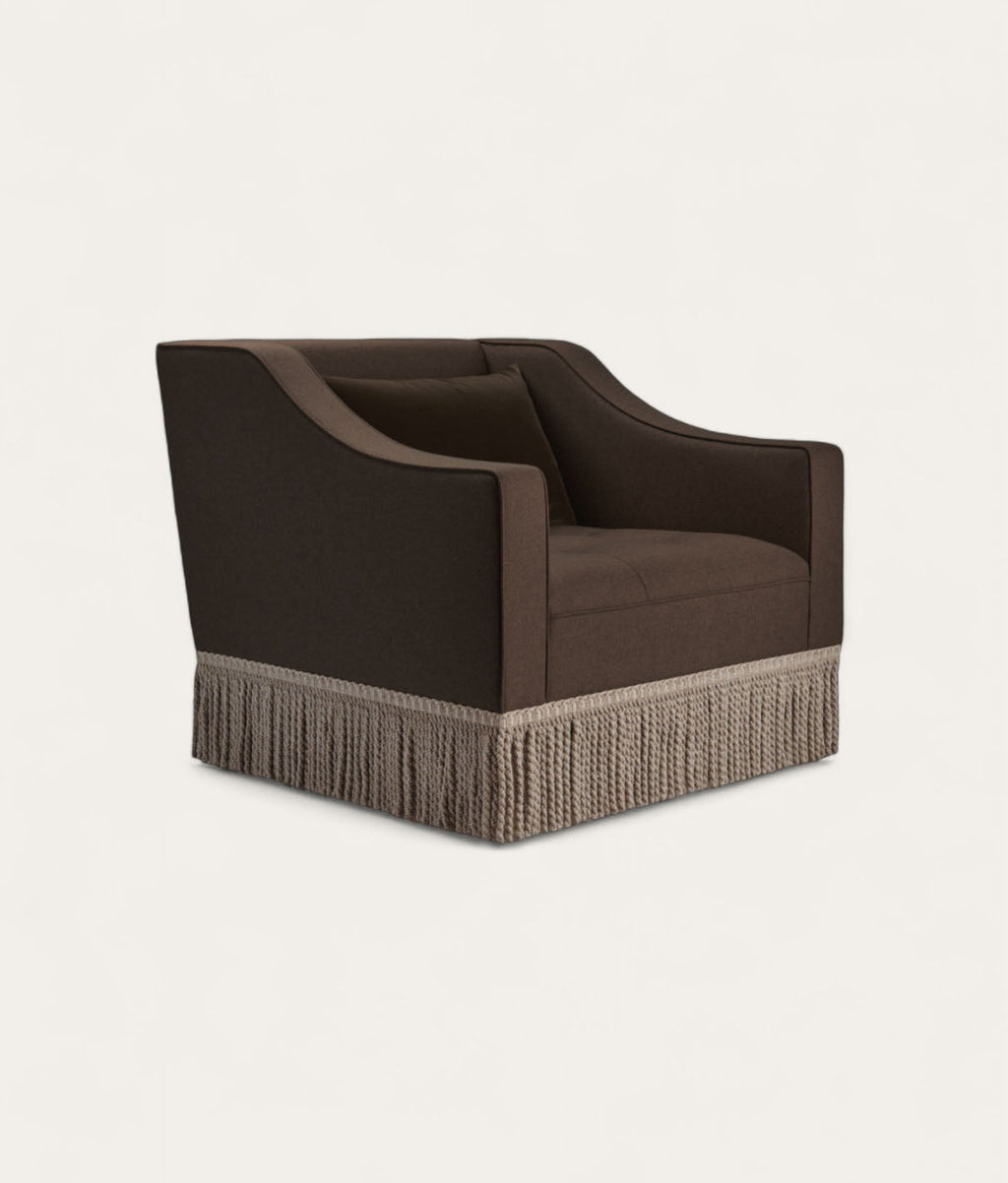 Brunel Armchair - Fringe - Bronze