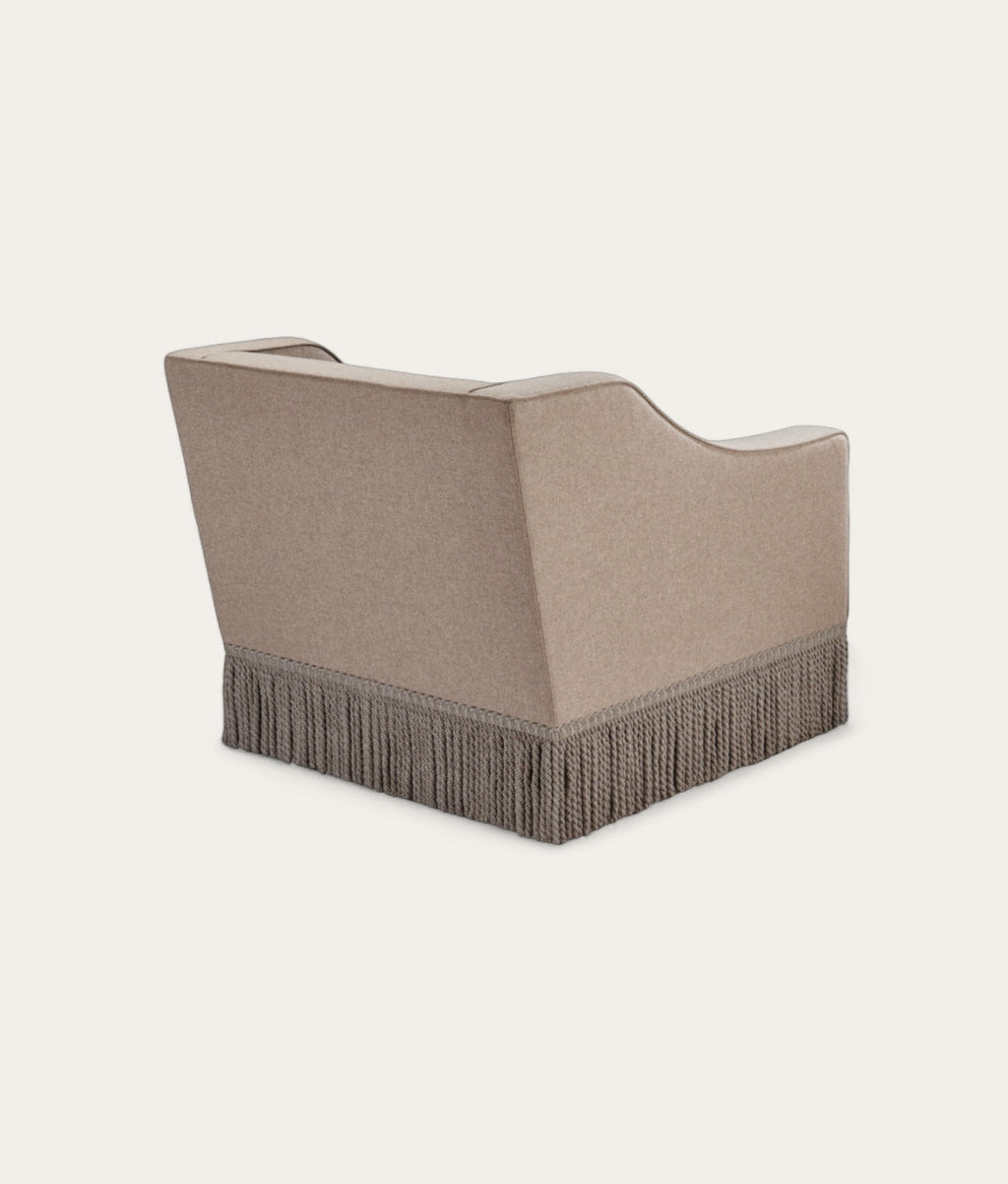 Brunel Armchair - Fringe - Stone