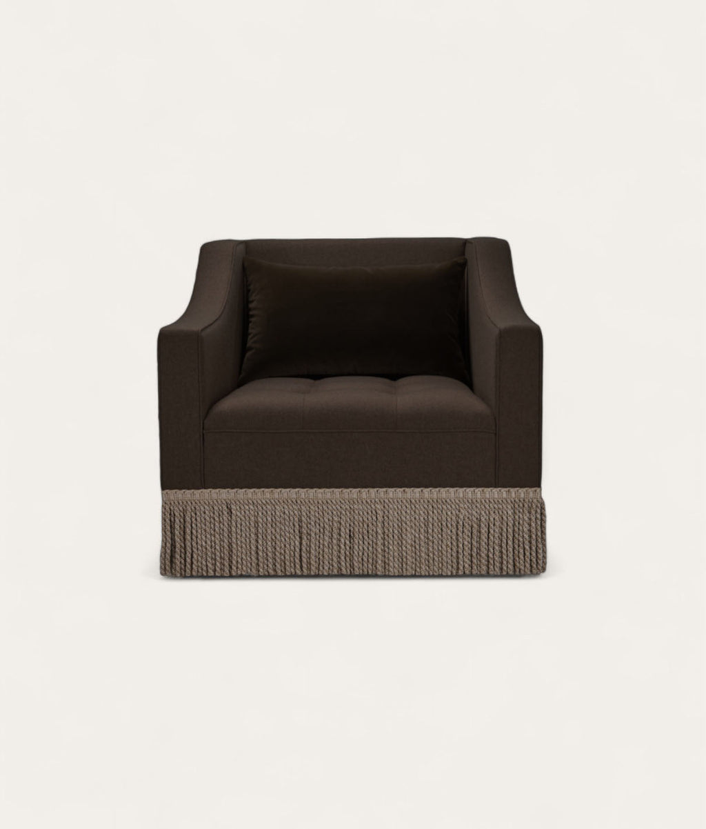 Brunel Armchair - Fringe - Bronze