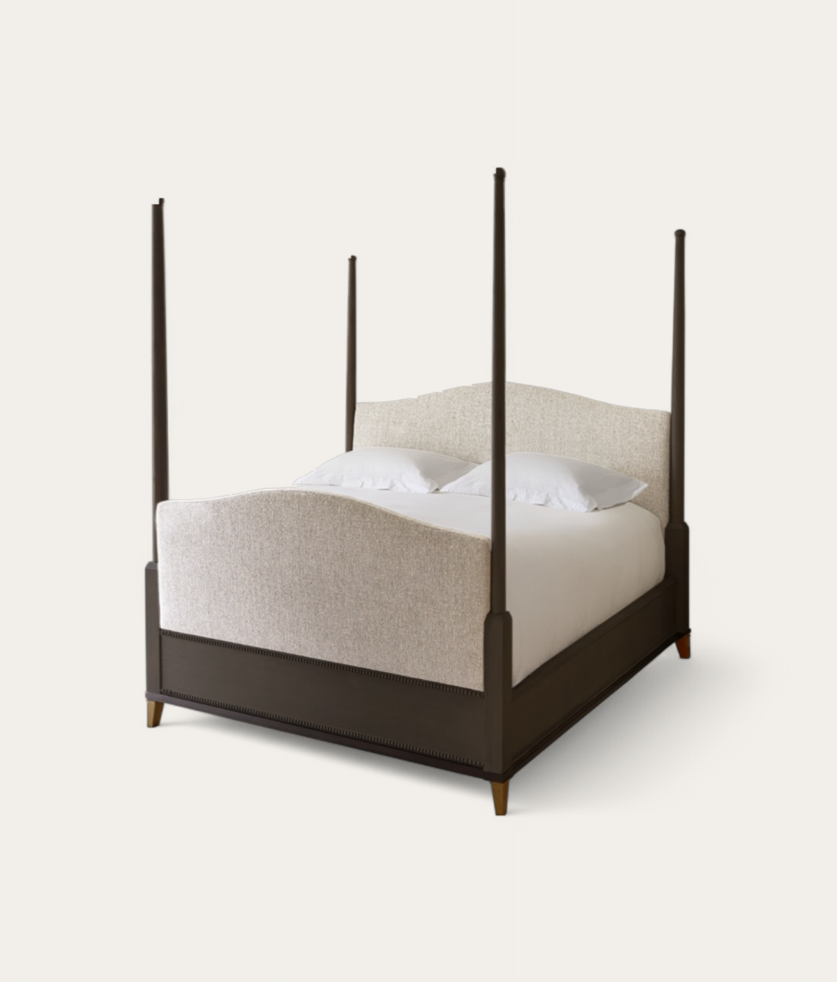 Claridge Four Poster Bed - Dark Oak - Natural