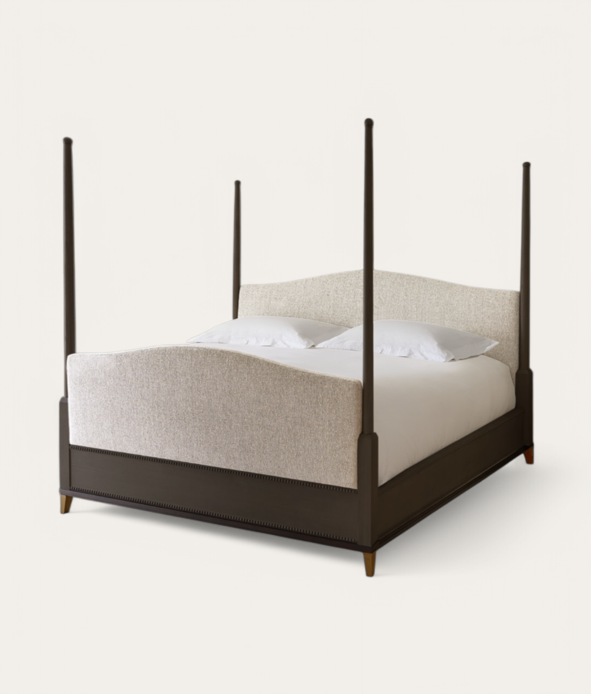 Claridge Four Poster Bed - Dark Oak - Natural