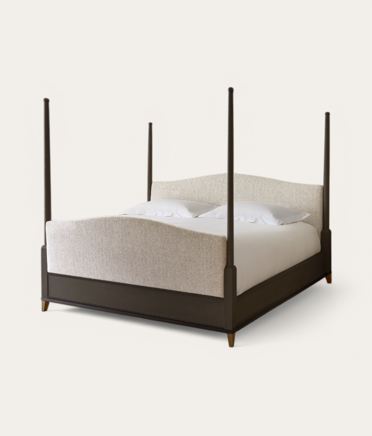 Claridge Four Poster Bed - Dark Oak - Natural