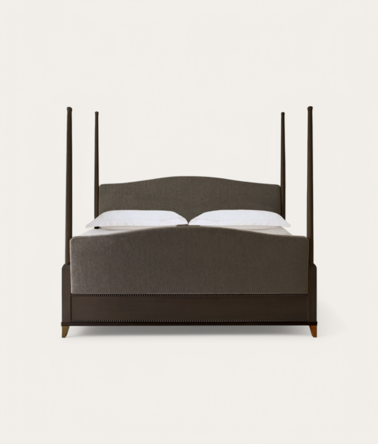 Claridge Four Poster Bed - Dark Oak - Slate