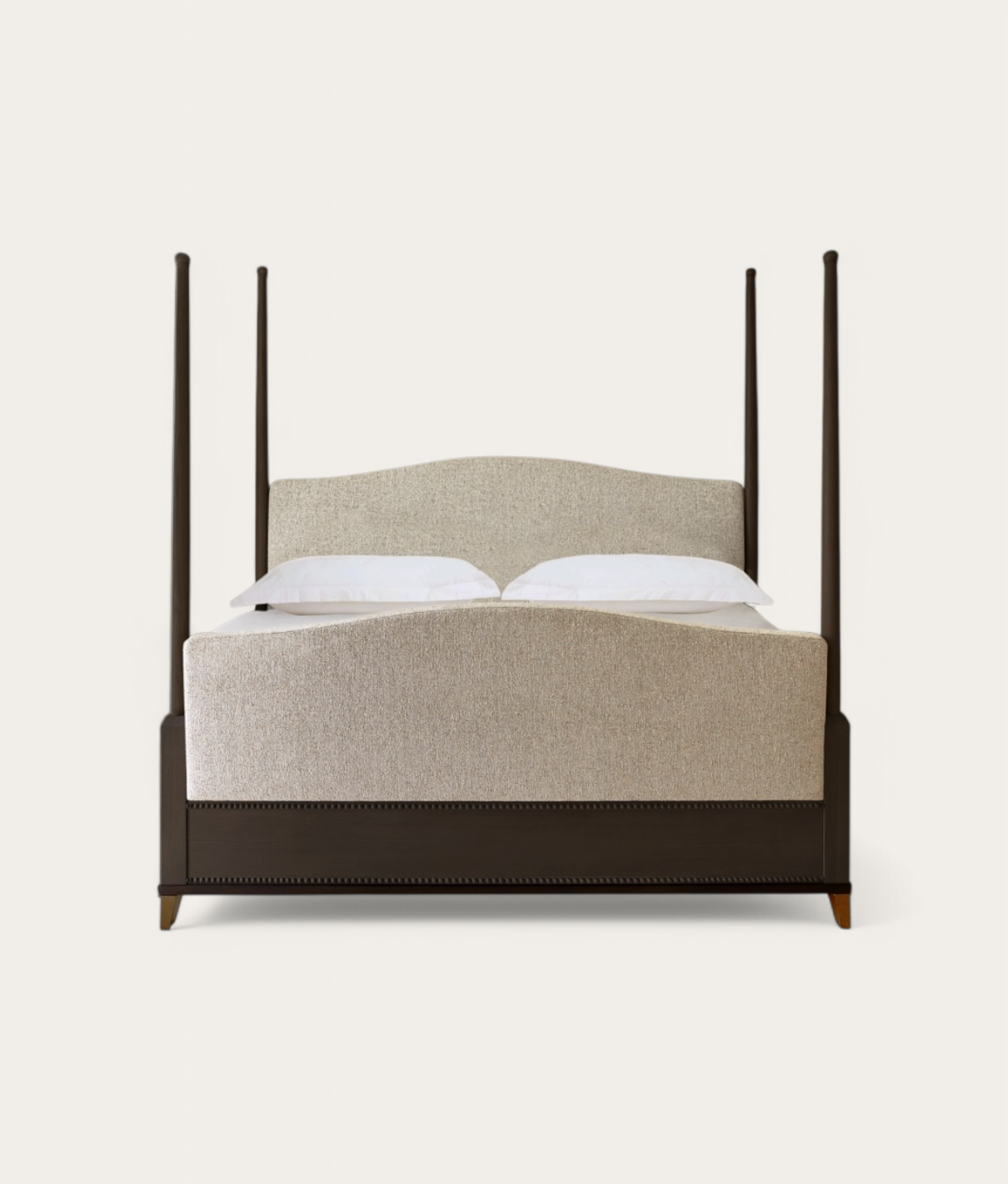 Claridge Four Poster Bed - Dark Oak - Natural