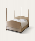 Claridge Four Poster Bed - Honey Oak - Camel