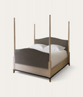 Claridge Four Poster Bed - Honey Oak - Slate