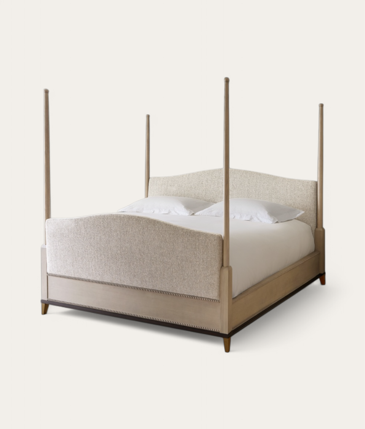 Claridge Four Poster Bed - Honey Oak - Natural