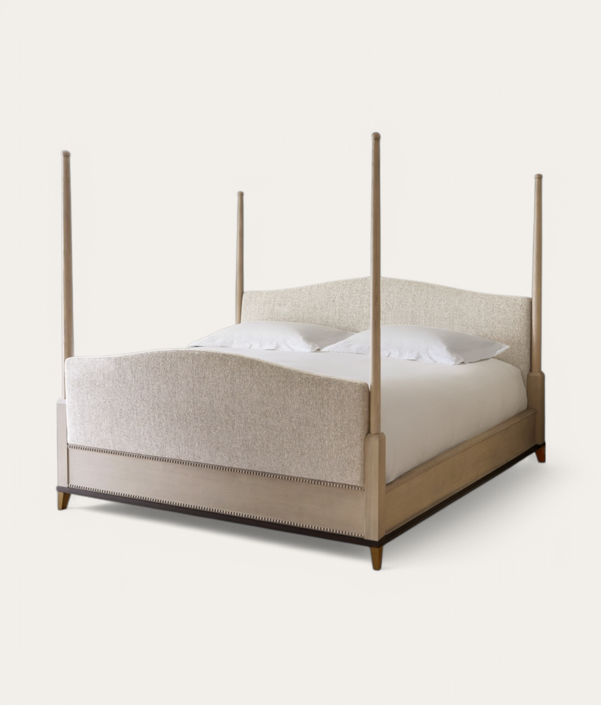 Claridge Four Poster Bed - Honey Oak - Natural