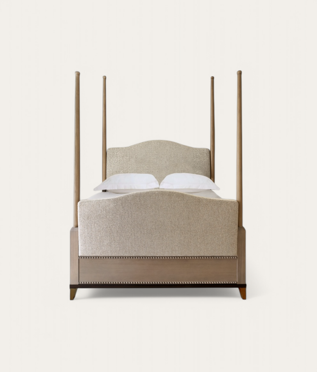 Claridge Four Poster Bed - Honey Oak - Natural