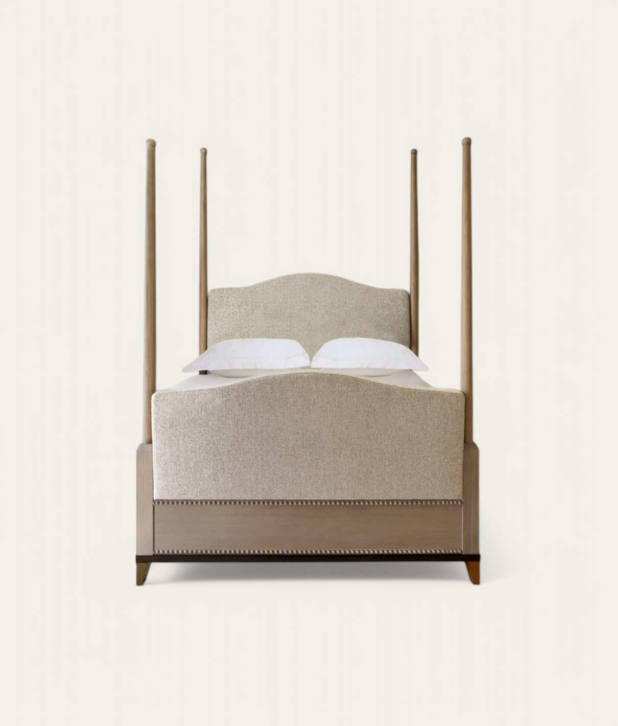 Claridge Four Poster Bed - Honey Oak - Natural