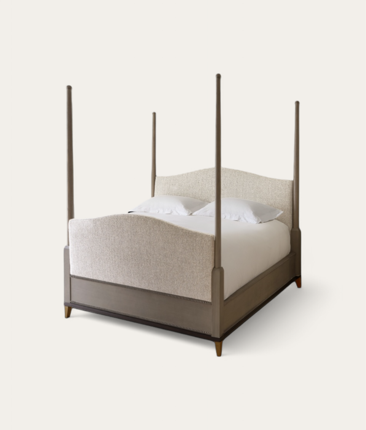 Claridge Four Poster Bed - Mid Oak - Natural