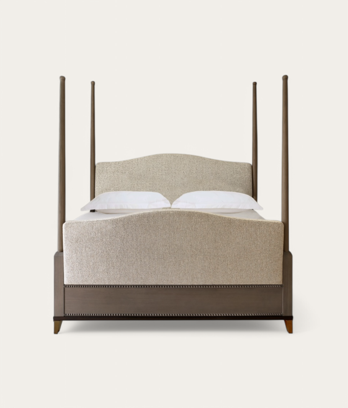 Claridge Four Poster Bed - Mid Oak - Natural