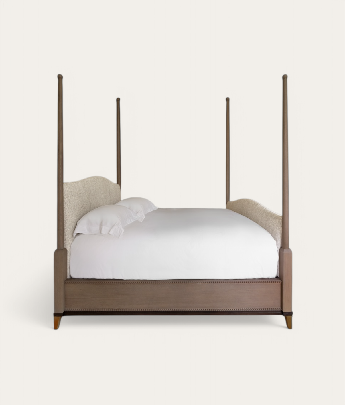 Claridge Four Poster Bed - Mid Oak - Natural