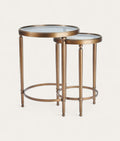 Claude Side Table Nest - Antique Brass