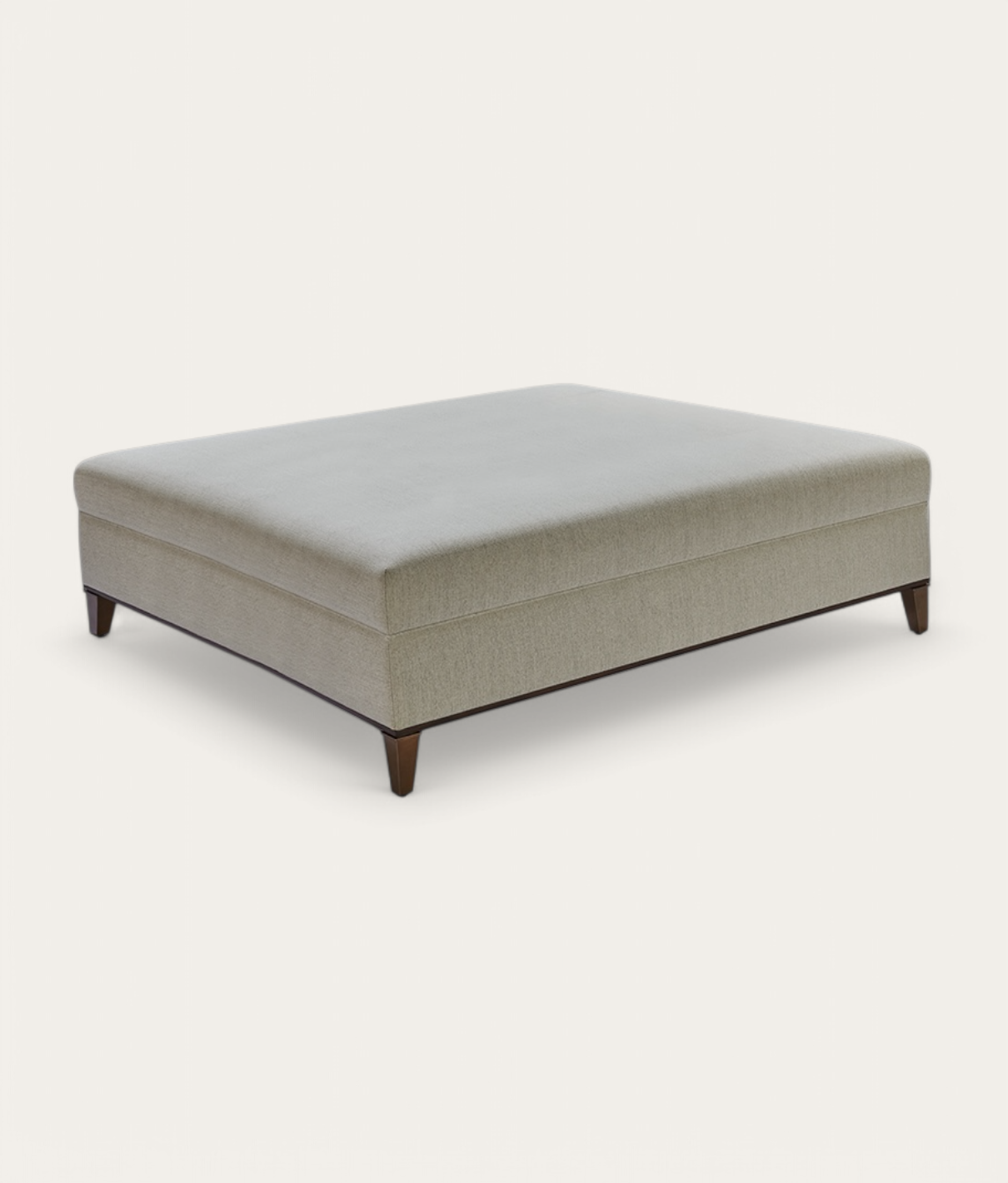 Durham Ottoman - Linen