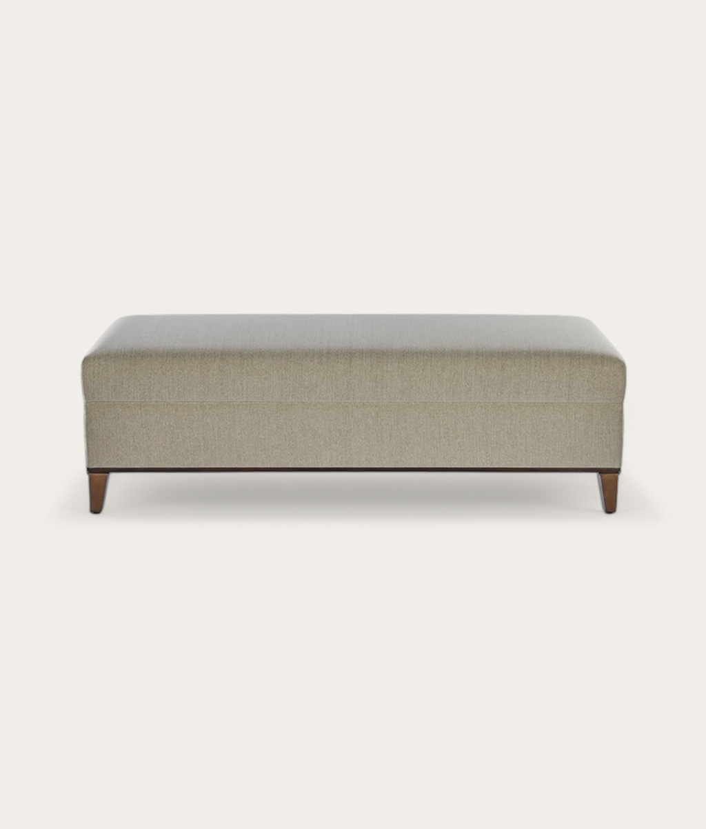 Durham Ottoman - Linen