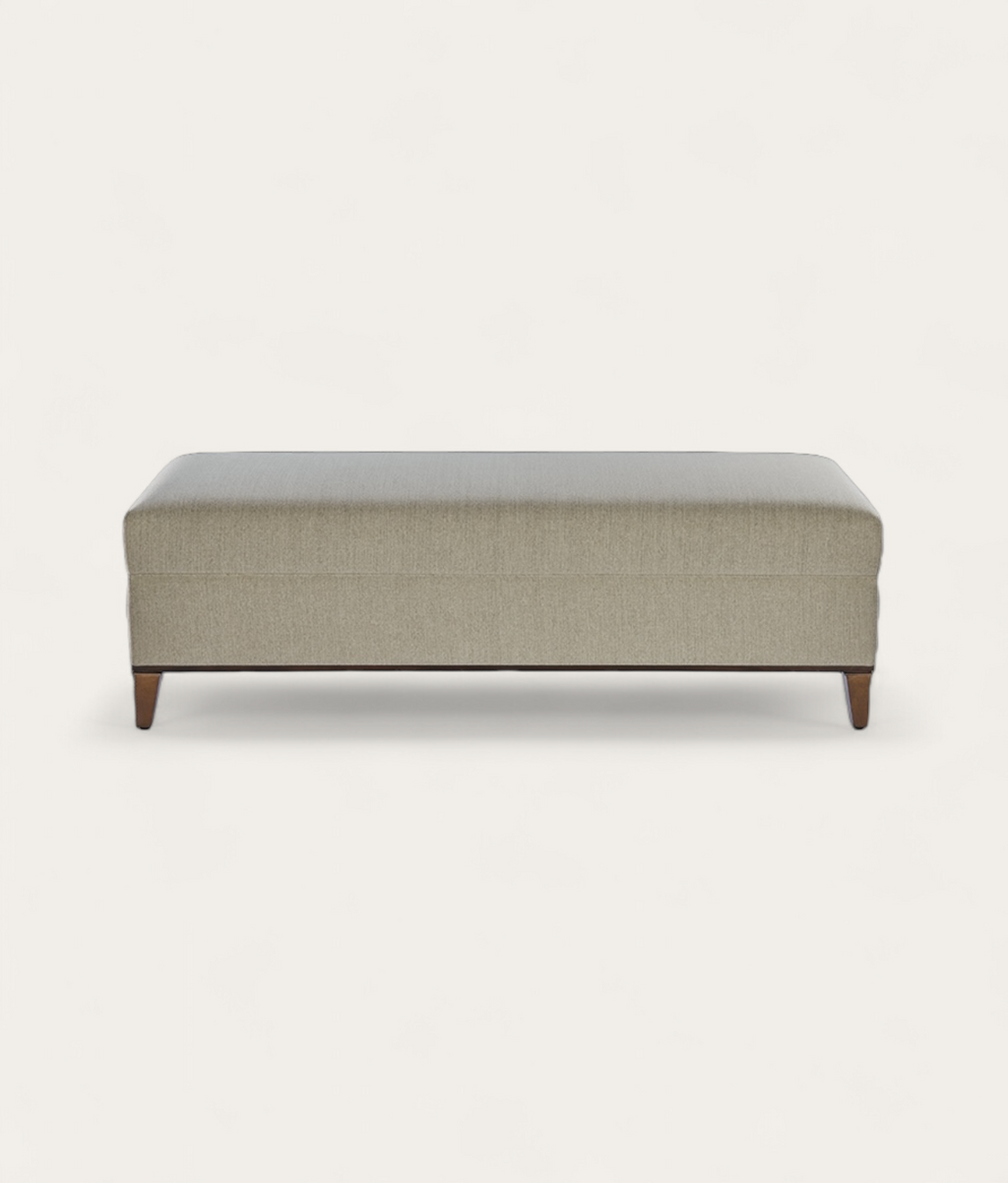 Durham Ottoman - Linen