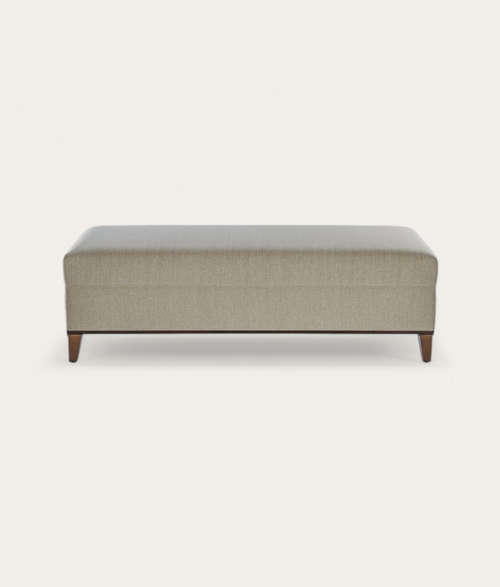 Durham Ottoman - Linen