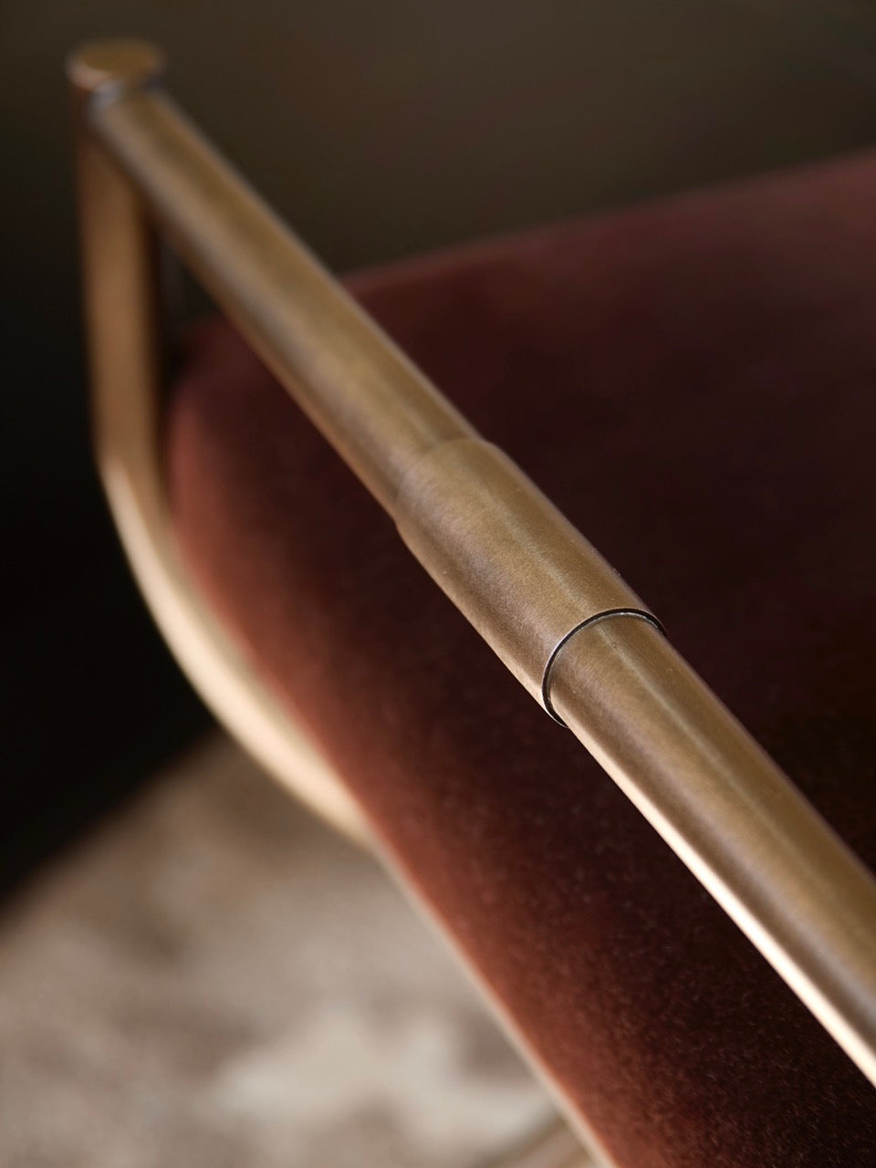 Ainsley Stool - Bronze - Umber