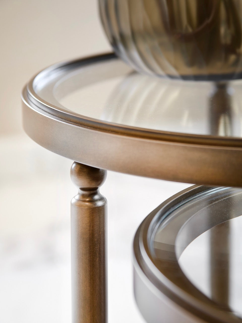 Claude Side Table Nest - Polished Chrome