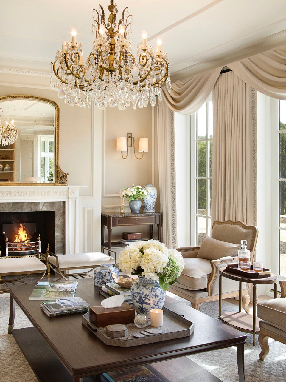 Ainsley Stool - Antique Brass - Military