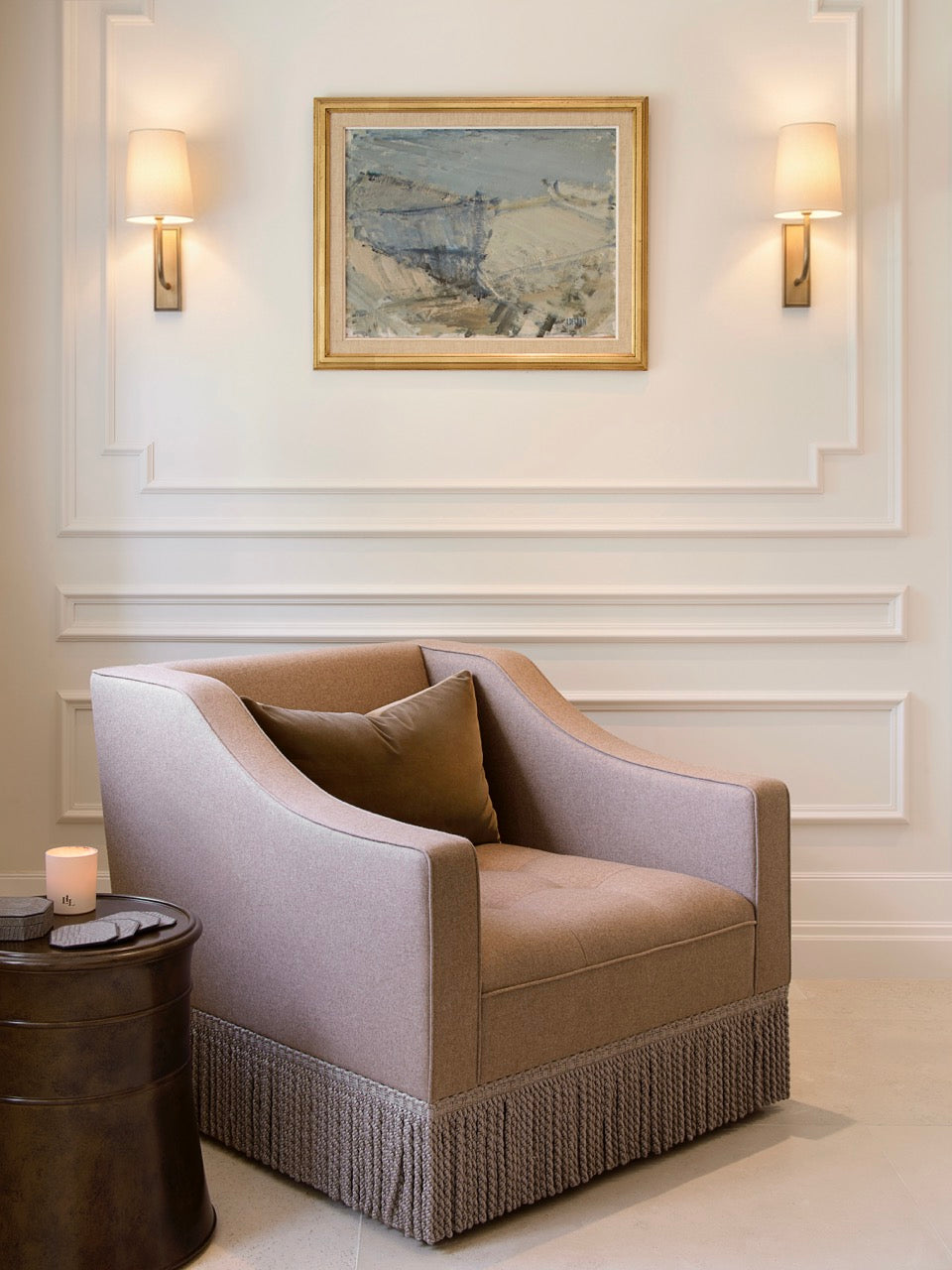 Brunel Armchair - Fringe - Clay