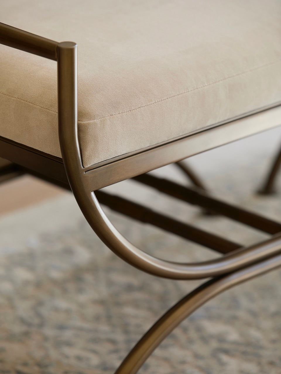 Ainsley Stool - Bronze - Oak