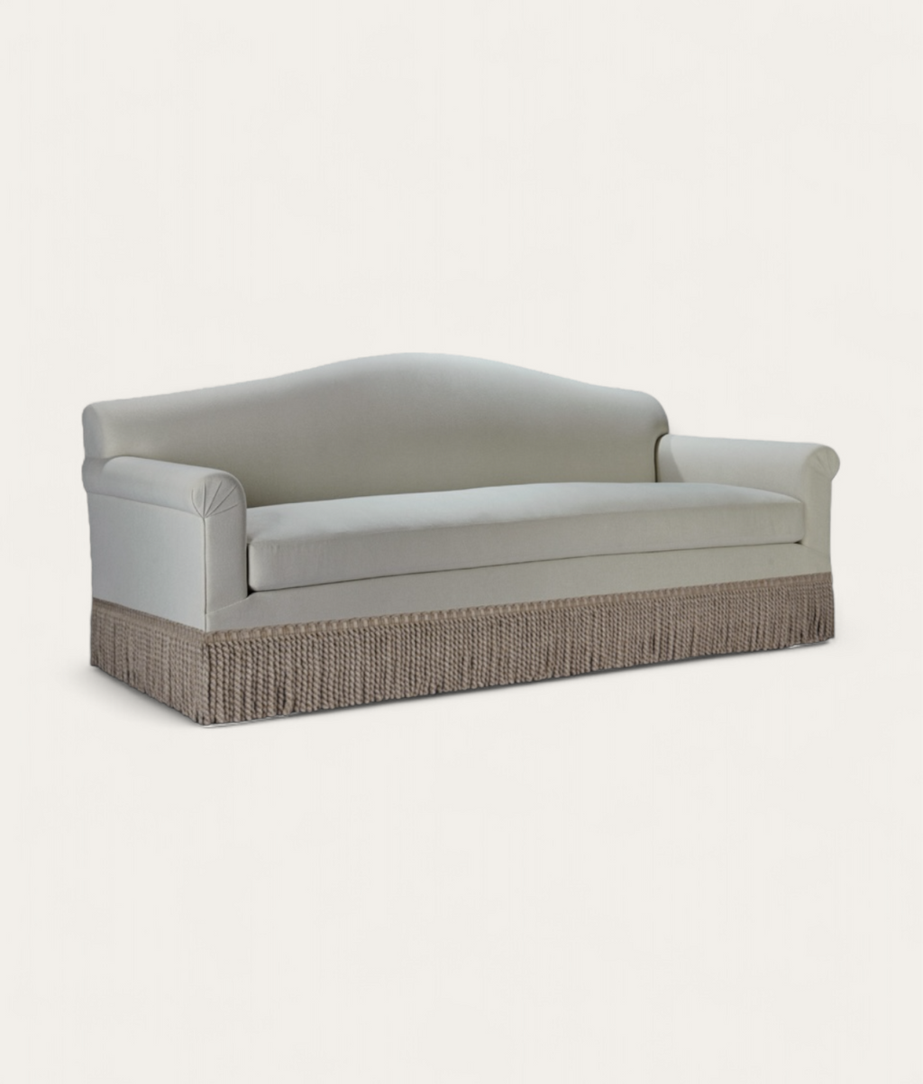 Lupton Sofa - Fringe - Linen