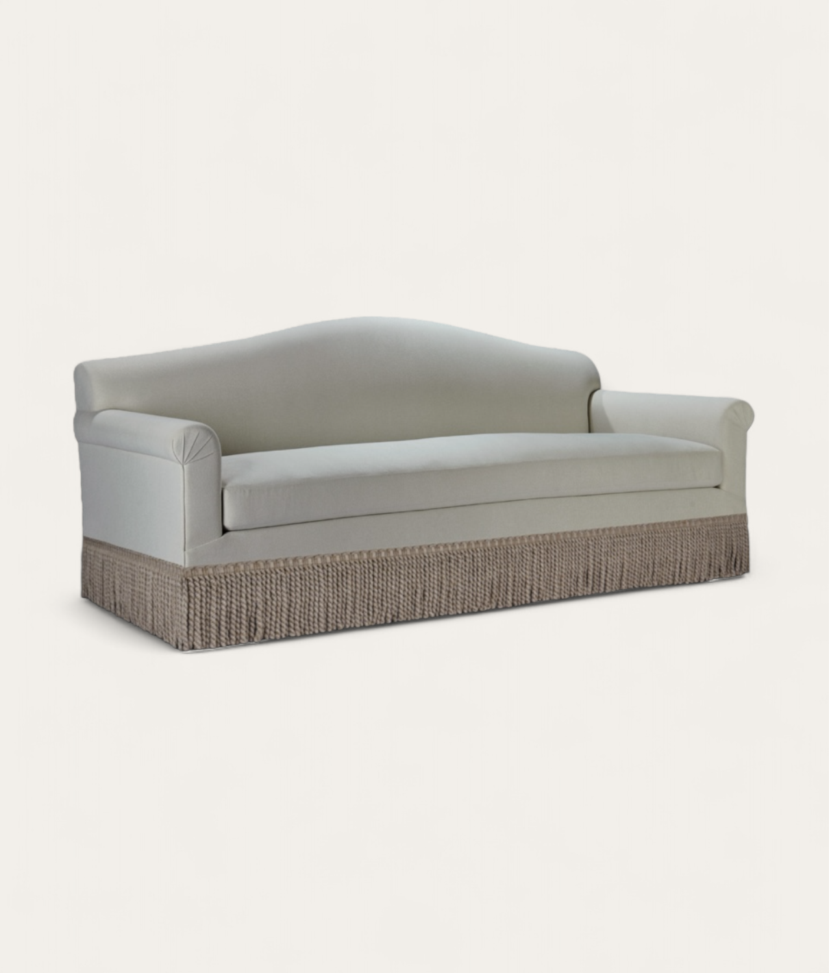 Lupton Sofa - Fringe - Linen