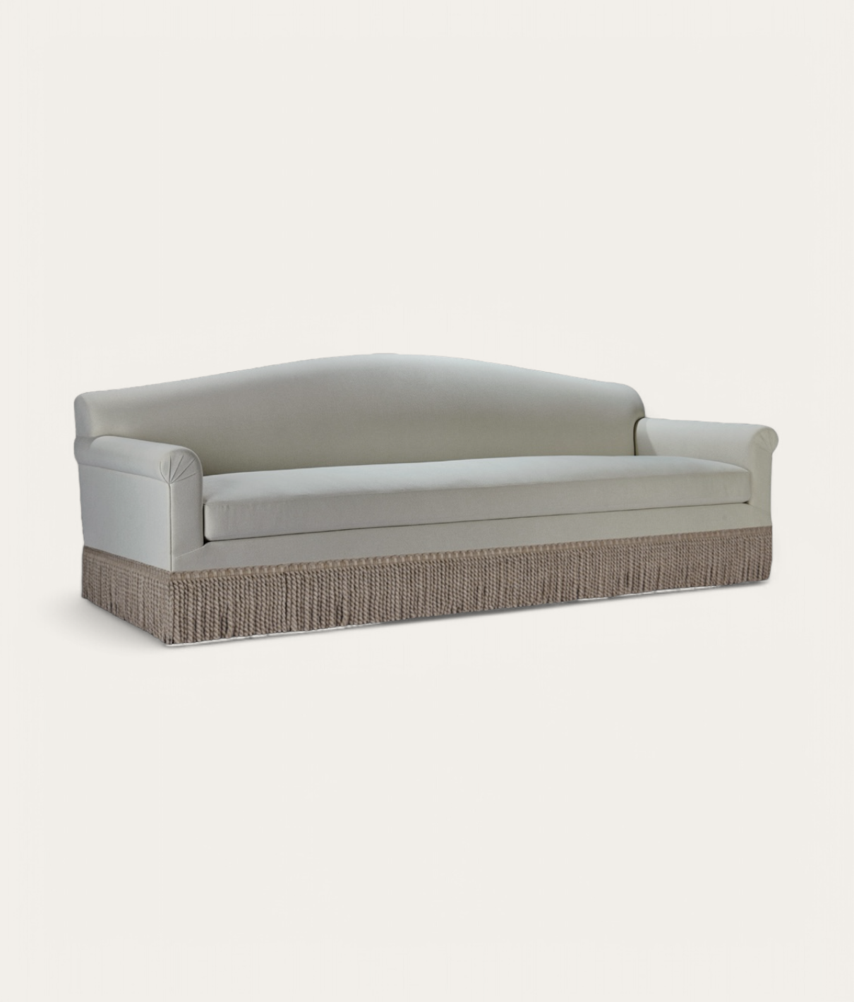 Lupton Sofa - Fringe - Linen