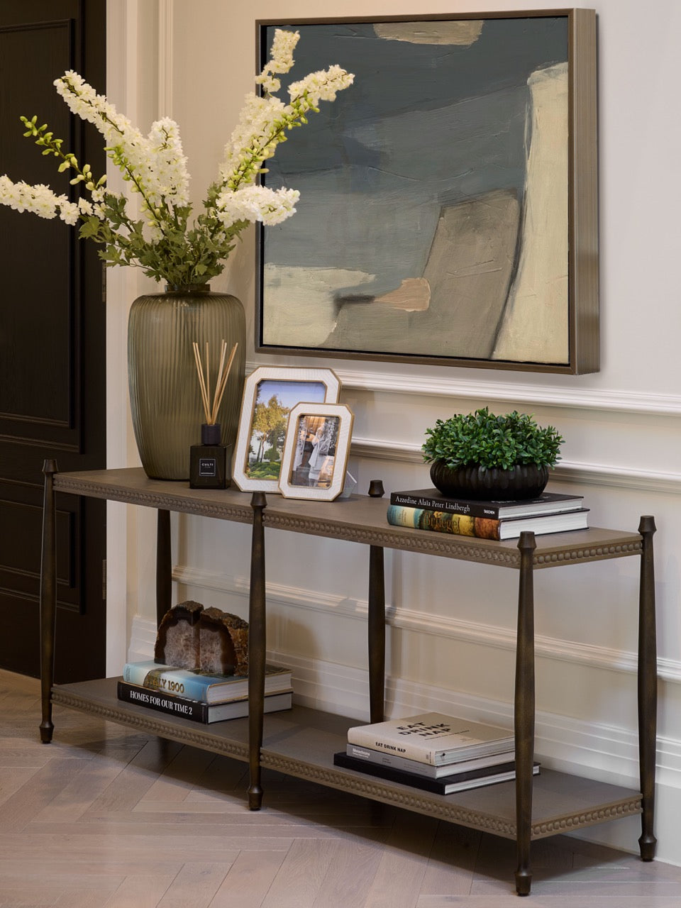Morley Console - Mid Oak