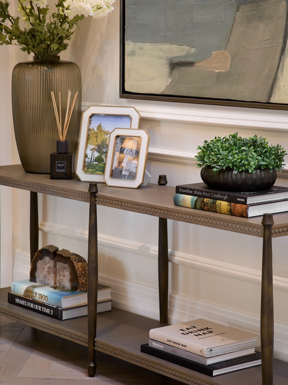 Morley Console - Mid Oak