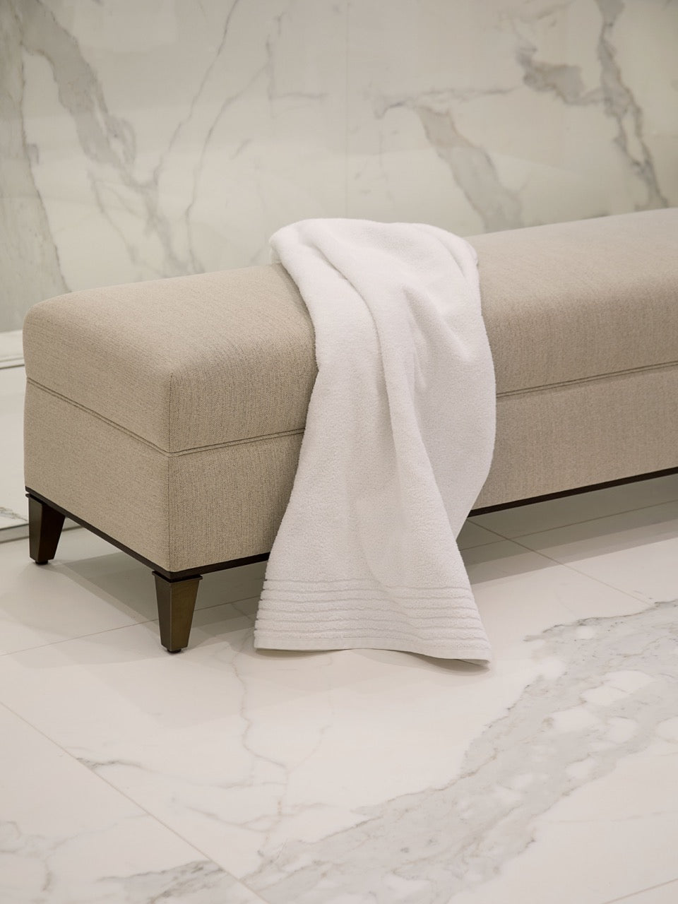 Durham Ottoman - Linen