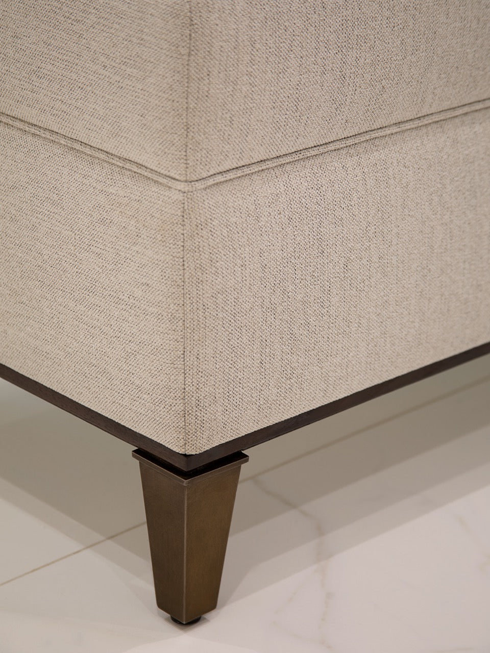 Durham Ottoman - Linen